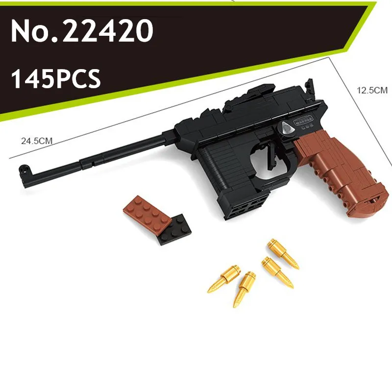 Распродажа с завода Luger P08 пистолет оружие модель оружия 1:1 DIY конструктора