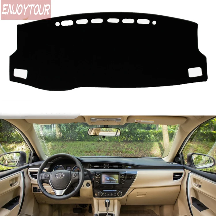 Для Toyota Corolla Axio altis Fielder 2013- автомобильный Стайлинг Чехлы для приборной панели коврик для приборной панели Защита от Солнца Крышка для приборной панели