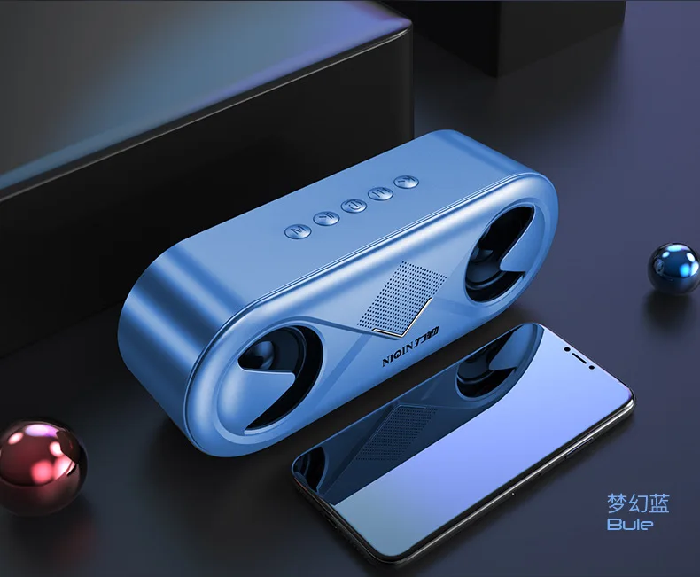 6D стерео звук портативный Bluetooth динамик 10 Вт беспроводной громкоговоритель открытый динамик Поддержка TF карты/usb накопитель/AUX