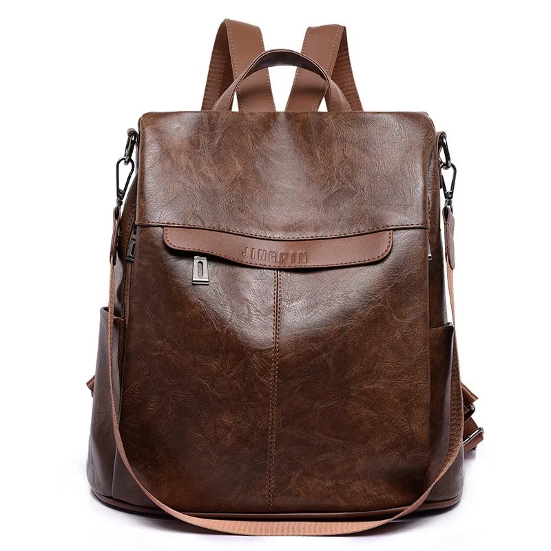 Женский кожаный рюкзак Sac A Dos школьный из искусственной кожи высокого качества