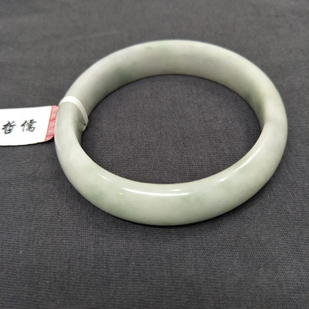 

Send A certificate natural Jadeite bracelet noble light color 54-61mm female bracelet jewelry gift