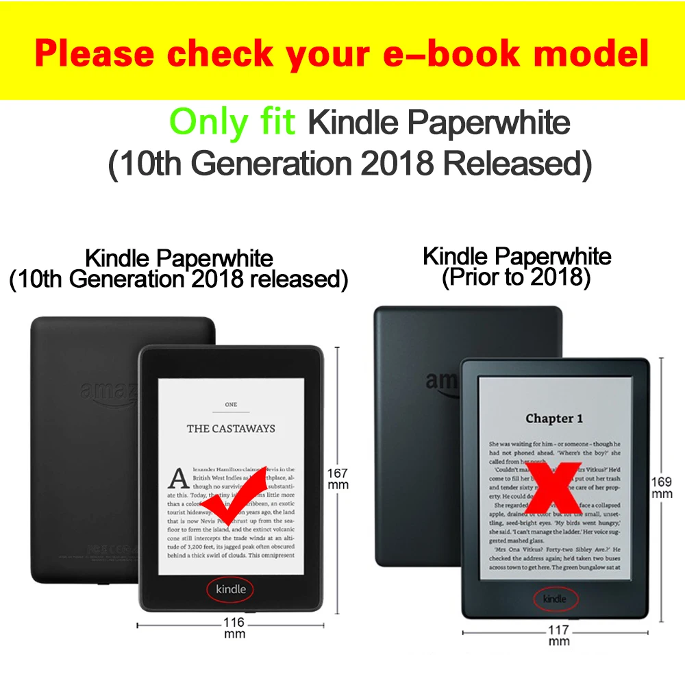 Slim Case for Amazon Kindle Paperwhite 4 10th Generation Cover Funda New 2018 Released | Компьютеры и офис