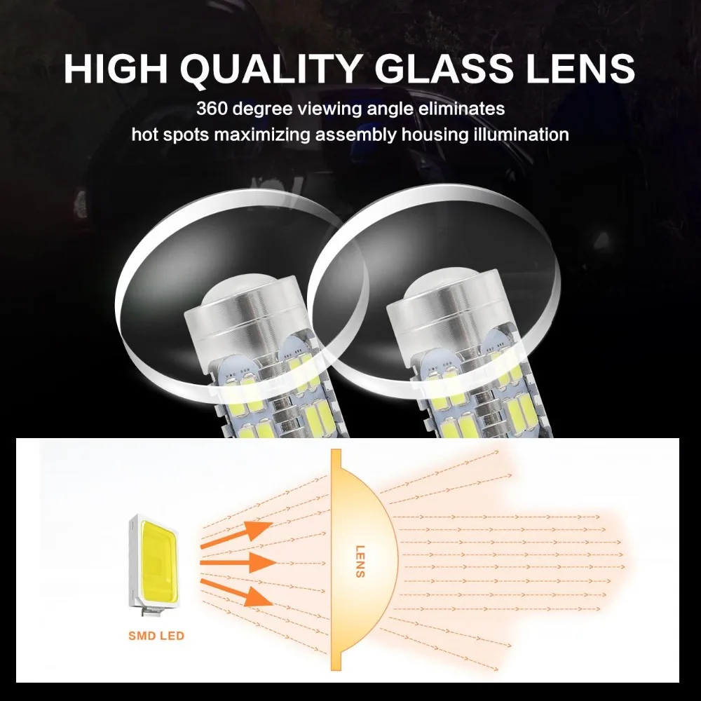 Oslamp 2 шт. 1157 BAY15D белая красная светодиодная лампа P21/5 Вт 21 5730 SMD лампы заднего хода
