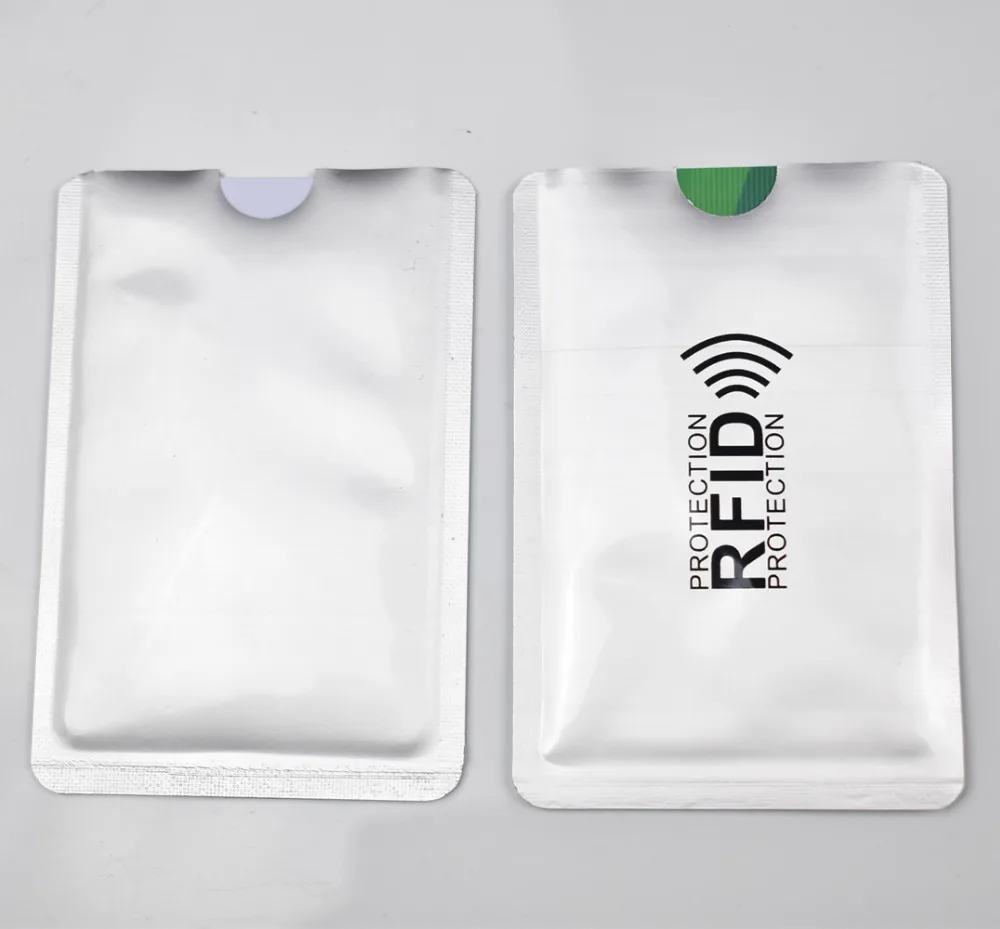 Анти Rfid кошелек Блокировка ридер замок банк держатель для карт Id банк чехол для карт Защита металлический кредитный держатель для карт Алюминий 6,3*9,1 см