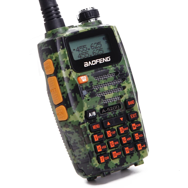 Baofeng A-52 II 8 Вт мощный охотничий игра иди и болтай Walkie Talkie CB двухстороннее радио 10 км дальний трансивер Портативный радио A52 UV-5R