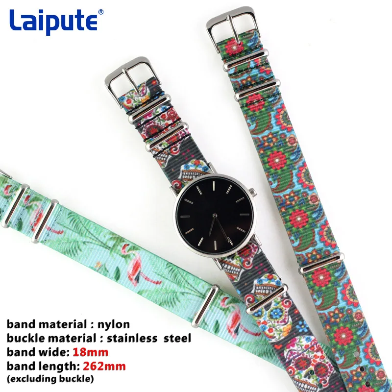 14 Colors Wholesale Heavy Duty Nylon Watchband NATO Strap 20mm 18mm Nylon Replacement Watch Band accessories
