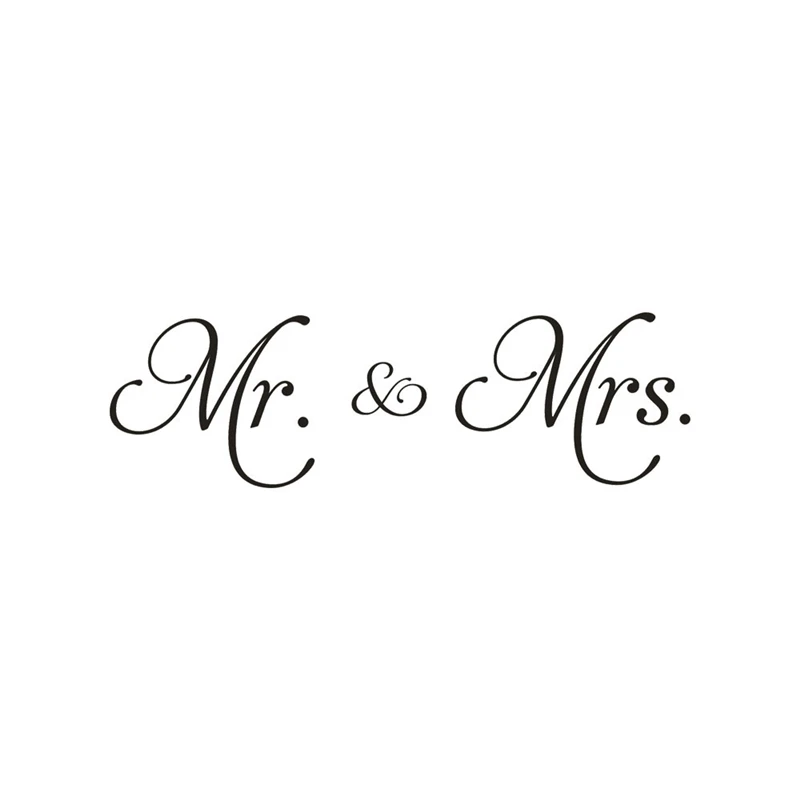 Kakuder стена наклейка украшение дома сделай сам Mr Mrs съемный стикер для гостиной
