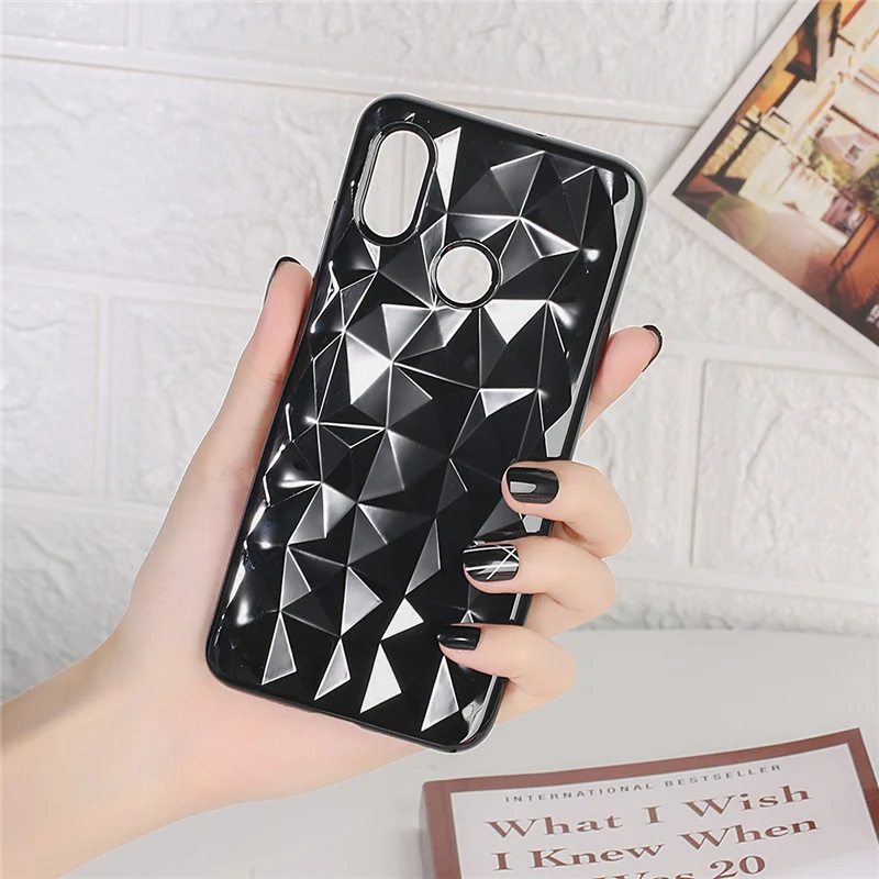 For Xiaomi Mi Max 3 Mix 2s A1 A2 Lite Pocophone F1 Redmi 6 6A Note 5 Pro S2 4A 4X 3D Diamond Transparen Soft Silicone Case Cover |