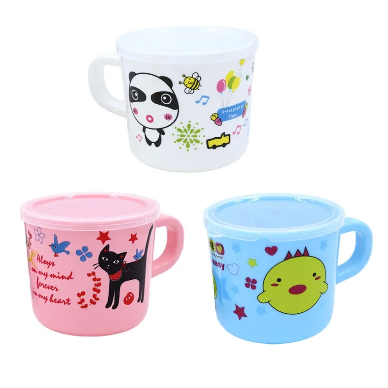 Безопасный полипропиленовый пластик 150 мл цветной мультяшный Мишка панда кошка