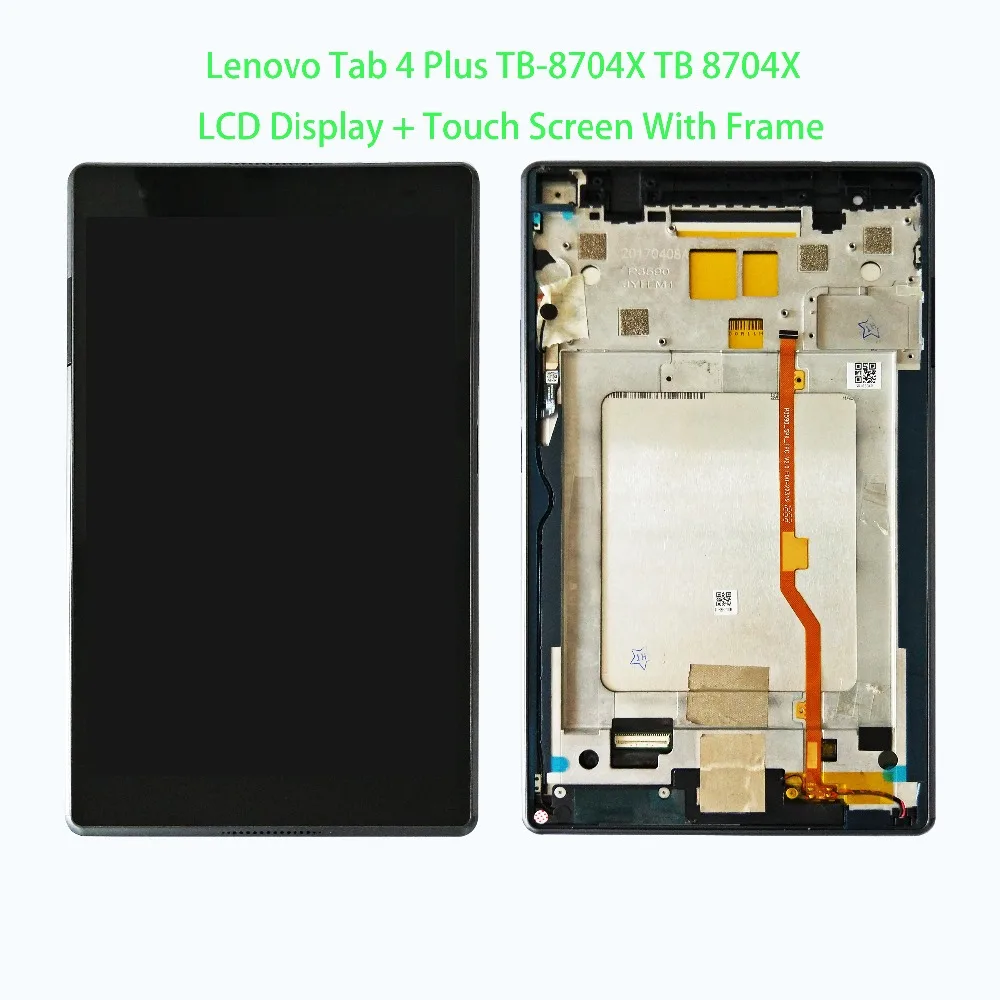 8 дюймов для lenovo Tab 4 Plus TB-8704F TB-8704N TB-8704 ЖК-дисплей+ сенсорный экран дигитайзер стекло полная сборка планшетный ПК