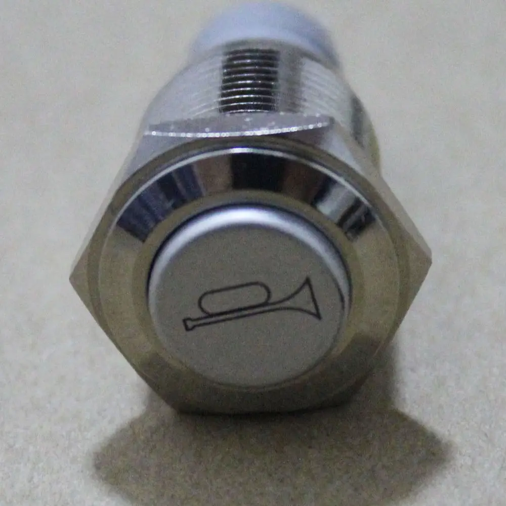 EE support 12V 16mm Blue LED Momentary Horn Button Metal Push Switch Lighted Universal Car Styling | Автомобили и мотоциклы