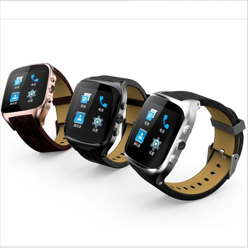 X01S Smart watch Android 5.1 1.54 дюймов 3 Г Smartwatch Телефон MTK6572 1.3 ГГц Dual Core Водонепроницаемый GPS