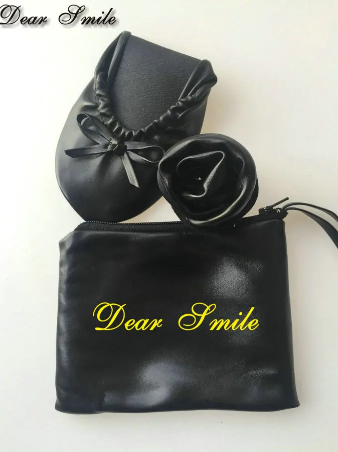 Бесплатная доставка! 2017 популярные женские складывающиеся Свадебные балетки с