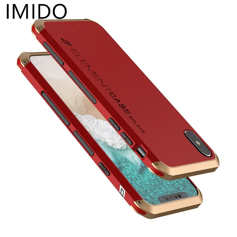 Роскошный бронированный металлический алюминиевый + PC чехол для телефона iphone X 8 7