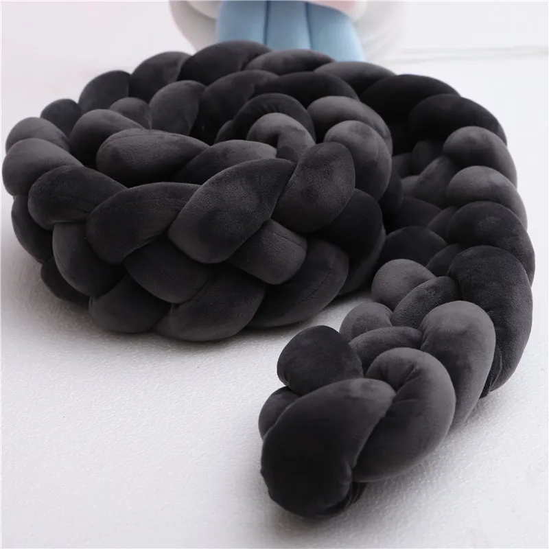 2/3M Nordic Long Knotted Braid Pillow Cotton Knots Cushion Decorative Sofa Baby Bumper Crib Bed Protector Kids Room Decor | Дом и сад