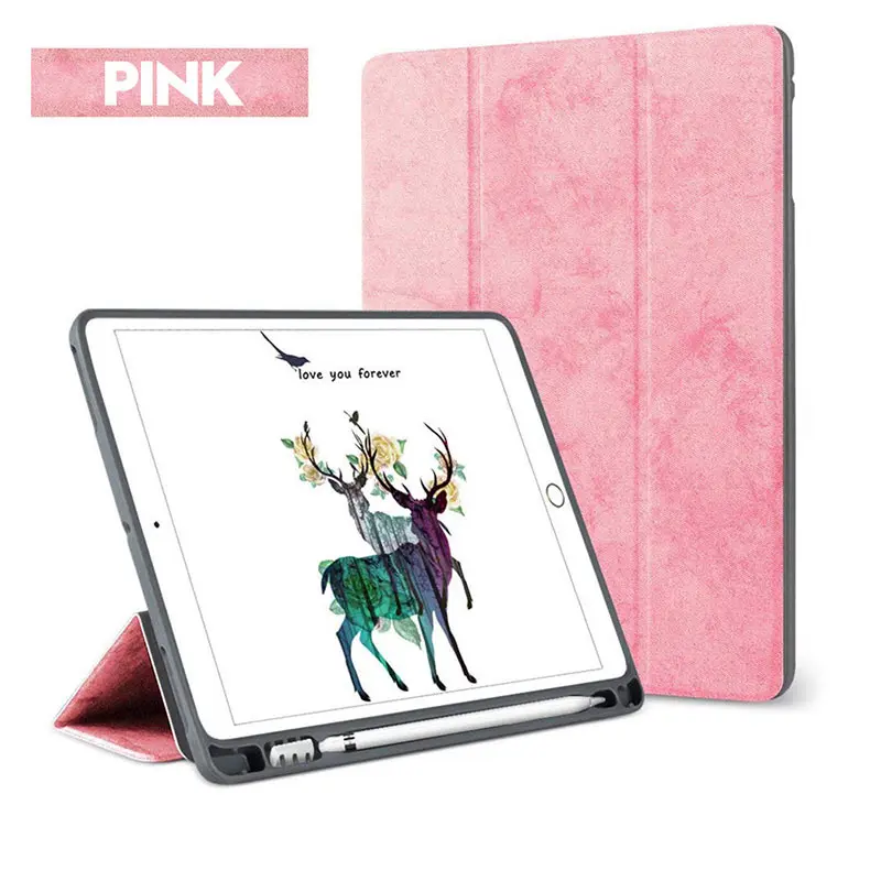Чехол для iPad 9,7 с карандашом, умный чехол, магнитная подставка, силиконовый чехол для Apple iPad, 9,7 дюймов