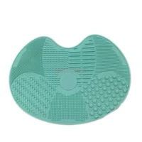makeup brush cleaning cleaning tool suction cup silicone scrub pad brush cleaning glove washer plate sale