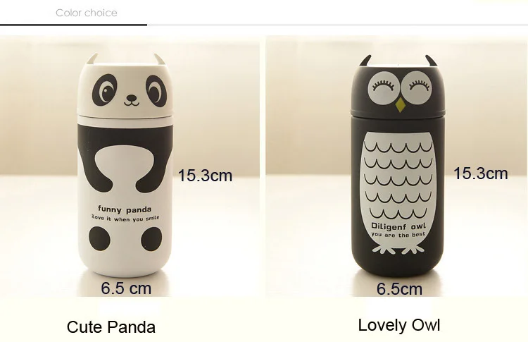 Новое поступление супер милый мультфильм панда сова дизайн бутылку воды