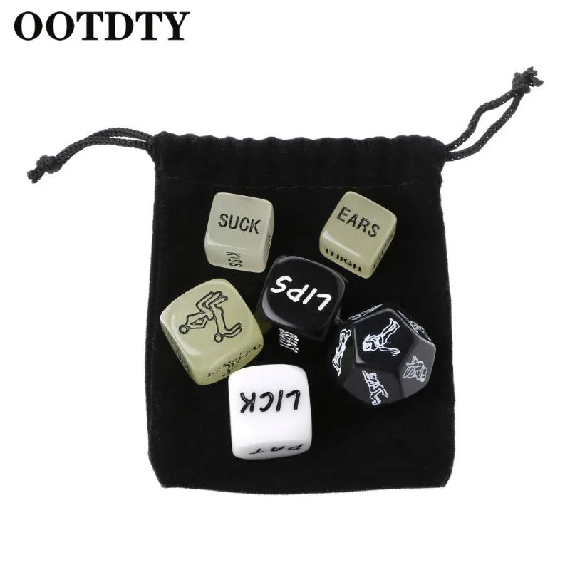 OOTDTY 6 шт. забавные акриловые кости любовь кости секс кости Эротические Кости любовь игра игрушка пара подарок