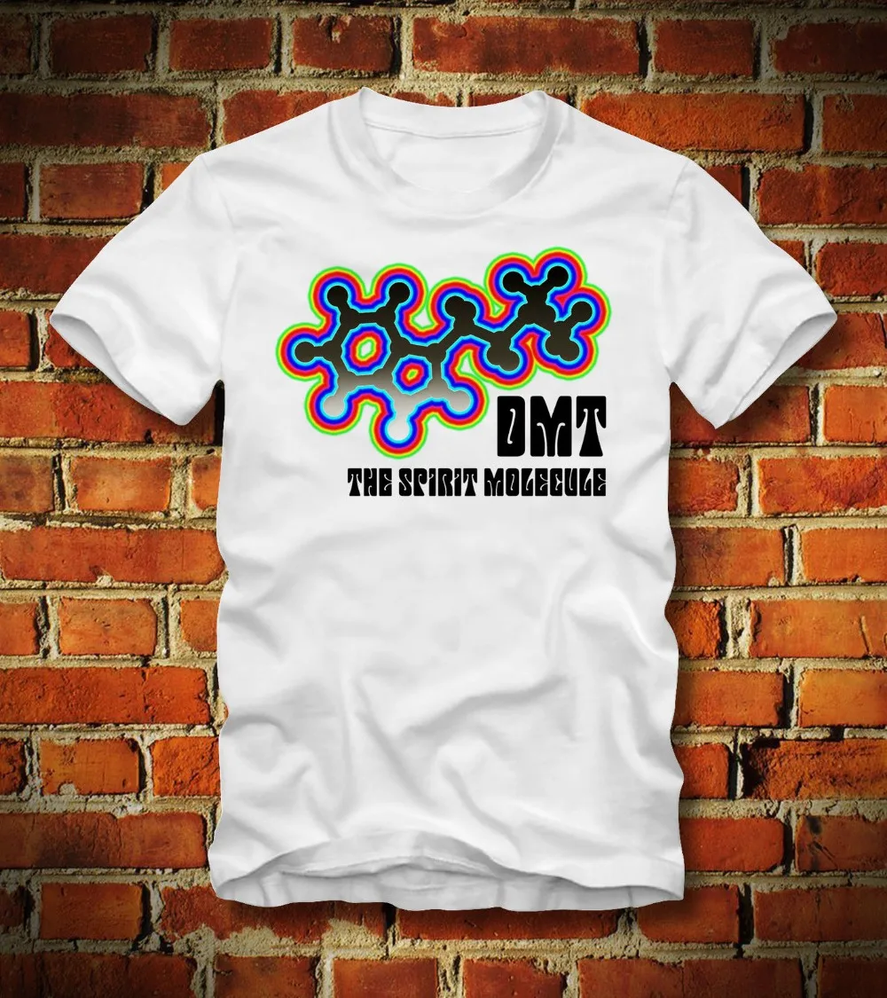 Футболка Dmt The Spirit Molecule Lsd Psychedelic Ayahuasca Trip 2019 Модная брендовая мужская