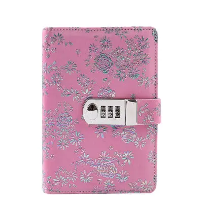 Pink TATCAT A6 записная книжка с кодовым замком, дневник для путешествий, записная книжка с застежкой, дневник TPN105 - Цвет: Pink