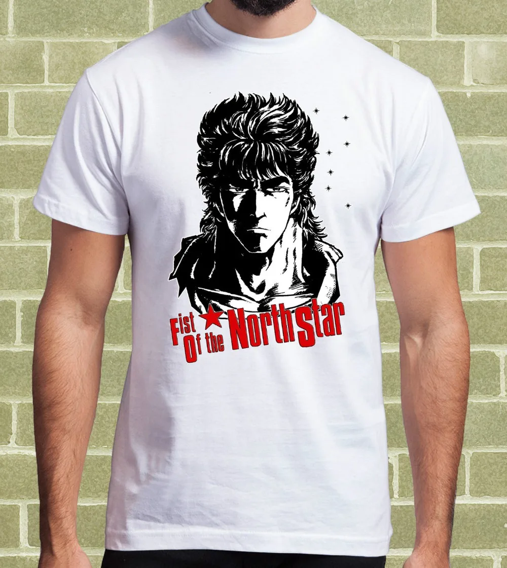 Модные футболки 2020 KEN IL GUERRIERO SHIRO HOKUTO NO Мультяшные для детей крутые