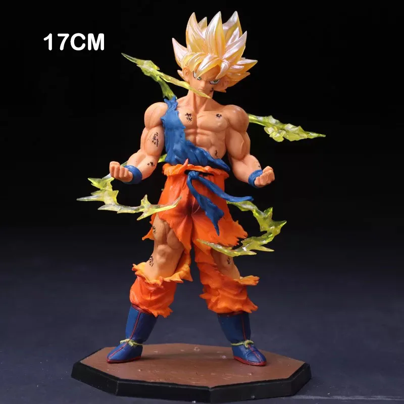 17 см Dragon Ball Z SON Goku Super Saiyan Аниме Фигурка мастер фигурка ПВХ Коллекция Модель