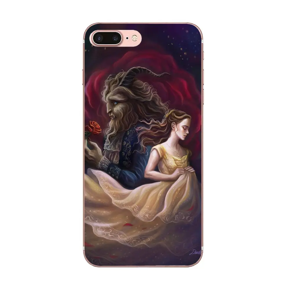 Красавица и чудовище в продаже! Крутой чехол из ТПУ для Apple iPhone X XS Max XR 4 4S 5 5C 5S SE 6 6S 7