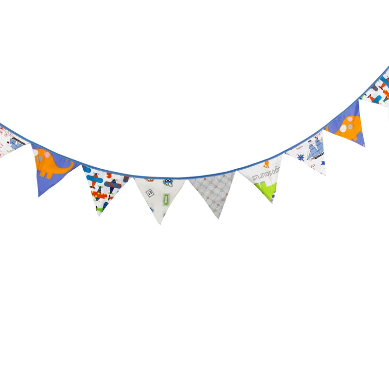 3 2 м 12 флагов мультфильм автомобиль самолет хлопок Баннер Вымпел Гирлянда