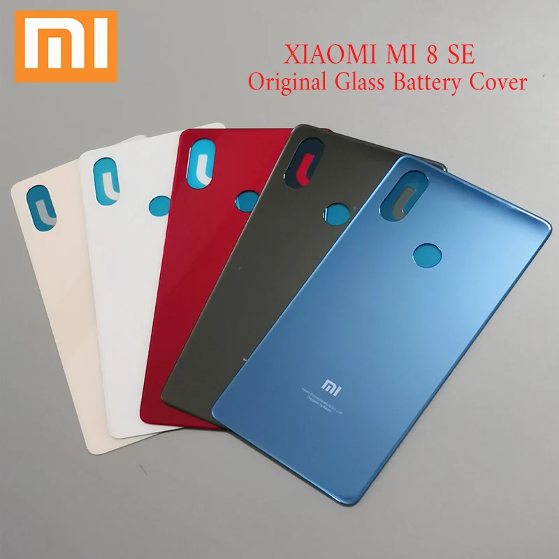 Xiaomi mi 8 SE Задняя крышка батареи чехол 3D стекло задняя дверь Корпус панель Замена