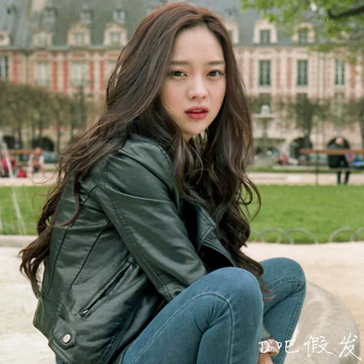 Полутвердая шапки парик 100% настоящие волосы половина длинные вьющиеся