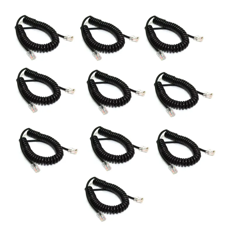 

Lot 10pcs Replacement 8 Pin To 8PIN OPC-1153 PTT Mic Microphone Cable For ICOM HM-98 HM-133 HM-133V HM133V Car Ridao Speaker