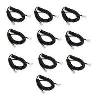 lot 10pcs replacement 8 pin to 8pin opc 1153 ptt mic microphone cable for icom hm 98 hm 133 hm 133v hm133v car ridao speaker