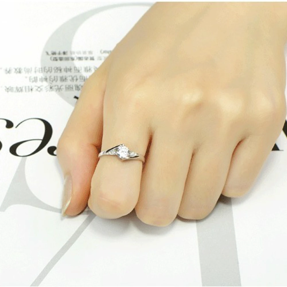 Женское классическое кольцо из серебра 925 пробы роскошное обручальное ювелирные