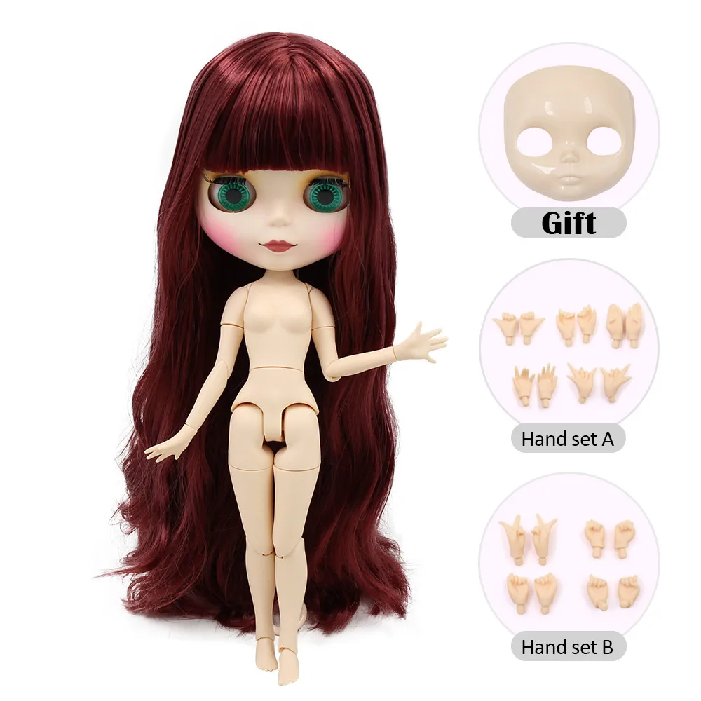 ICY blyth кукла Обнаженная фабрика Нормальная и общая тело Мода BJD кукла с ручным набором AB и лицевой панелью девушка кукла специальная цена - Цвет: 12532-M