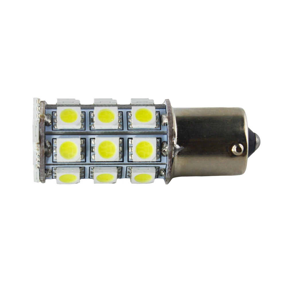 2 шт. Белый 1156 5007 7506 7527 BA15S светодиодный лампы 5050 27 SMD Сменные для 12 в задние фонари