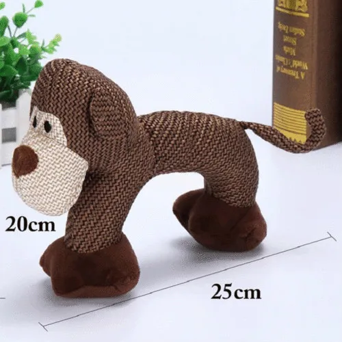 Funny Animal Shape Pet Puppy Dog Toys Plush Sound Squeaker Durable Chewing | Дом и сад