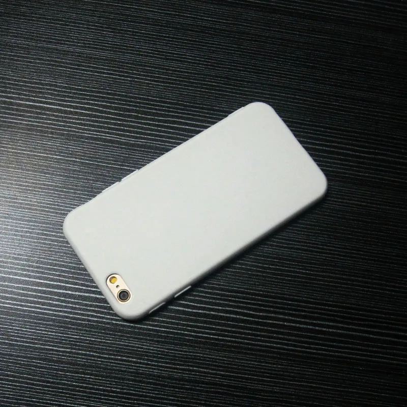 Чистый белый чехол для iPhone6 гибкий противоударный защитный iPhone6S|Бамперы| |