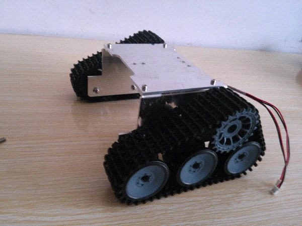 Новый ROT-4 металлический робот танк шасси платформа DIY kit cawler для arduino | Игрушки и