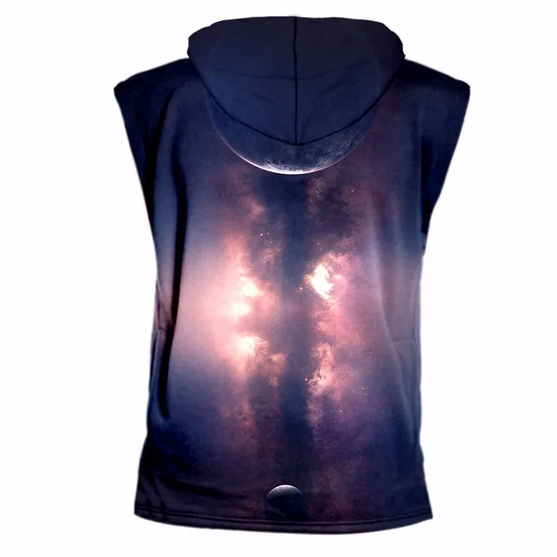 OGKB новинка майка без рукавов с капюшоном для женщин/мужчин жилет топ тренировок