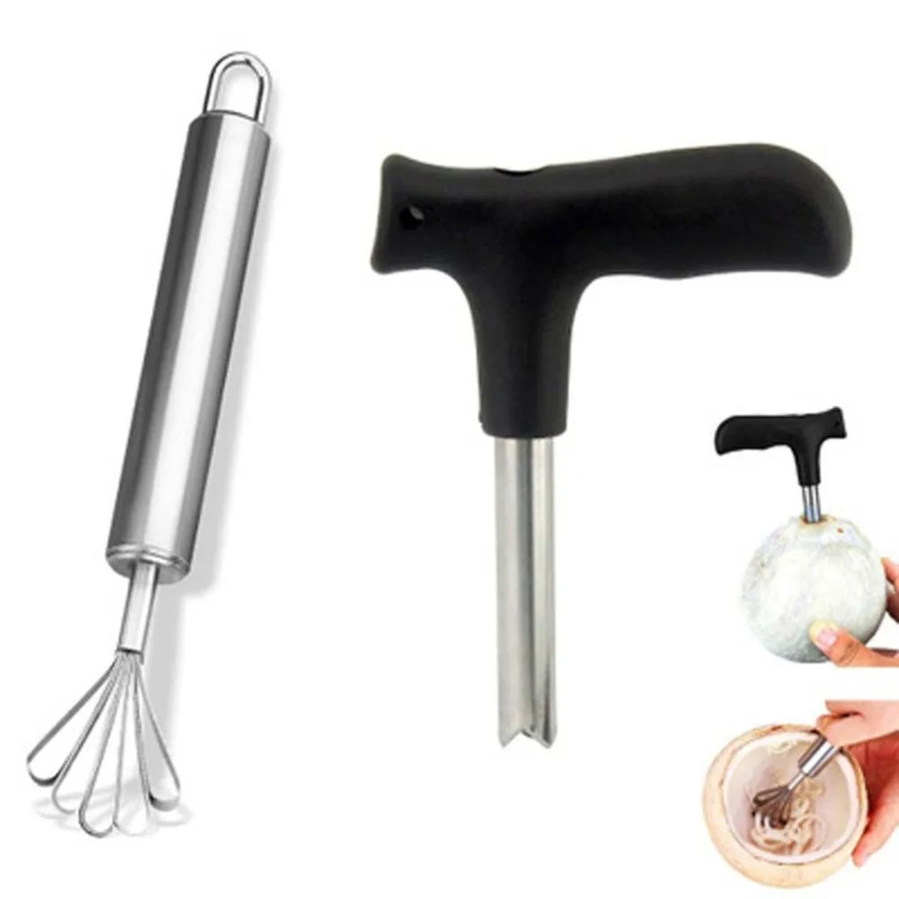 1 шт. черная открывалка для кокоса инструмент водопроводный кран дрель солома