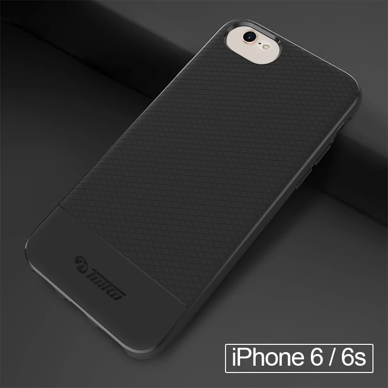 Чехол для телефона toyko с защитой от ударов для iPhone 6, 6s, 7, 8 Plus, Ударопрочный Мягкий ТПУ бампер, задняя крышка для мужчин, бизнес, геометрический узор