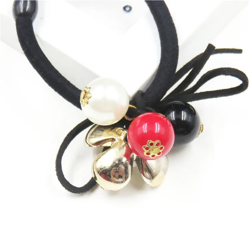10PCS/LOT 3-Ball Flower Elastic Hair Bands For Girls Bohemian Headband Scrunchy Korean Fashion Kids Accessories Women |