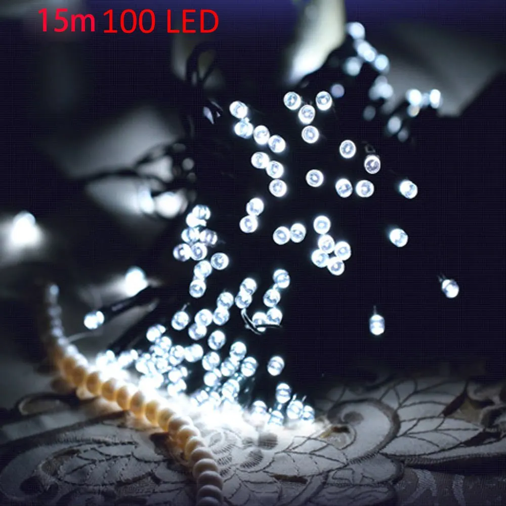 Colorful 15m 100 LEDs Solar String Light IP65 Water Resistant Christmas Props Xmas Tree New Year Decors Festival Supplies | Лампы и
