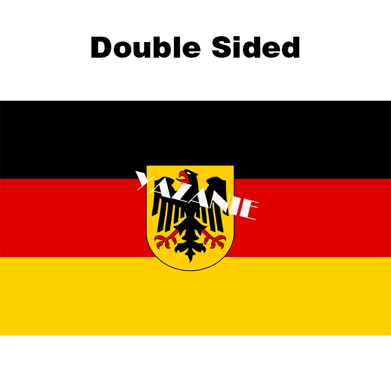 Double Sided YAZANIE всех размеров Двусторонняя немецкая Deutschland Democratic Республика GDR флаг Восточный немецкий y баннер Орел с герба Германии эмблема Hawk флаг - Цвет: Double Sided
