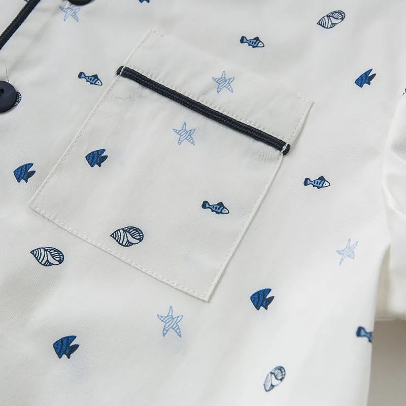 Dave bella DB10488 пижамные комплекты для маленьких мальчиков летняя модная Пижама