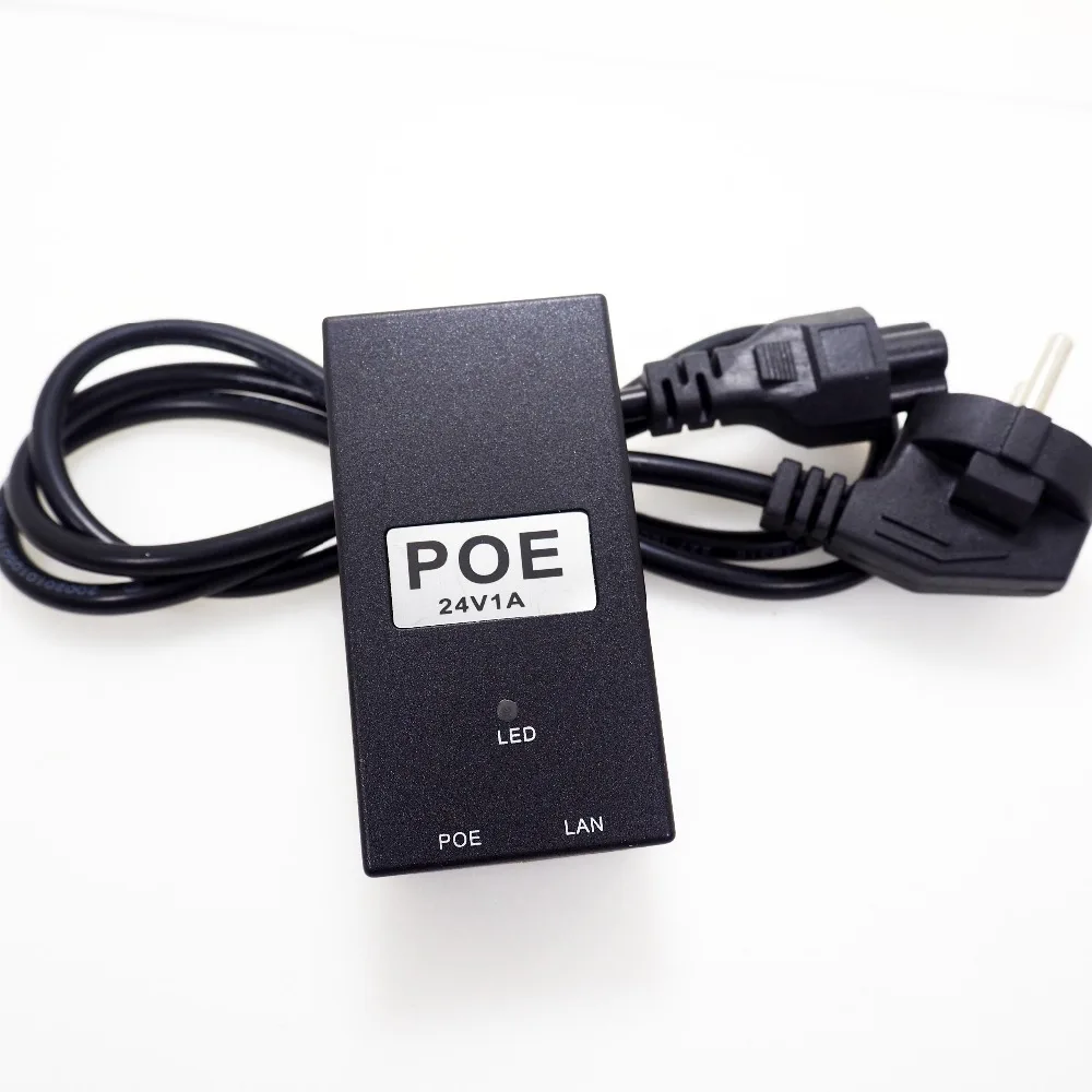 Настенный адаптер 24V1A 15 4 вт POE инжектор CCTV Ethernet IP камера телефон блок питания