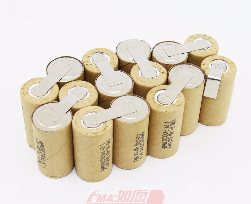 Ni mh аккумуляторная батарея SC 18V 3000mAh DIY для AEG B1820 беспроводные сверлильные
