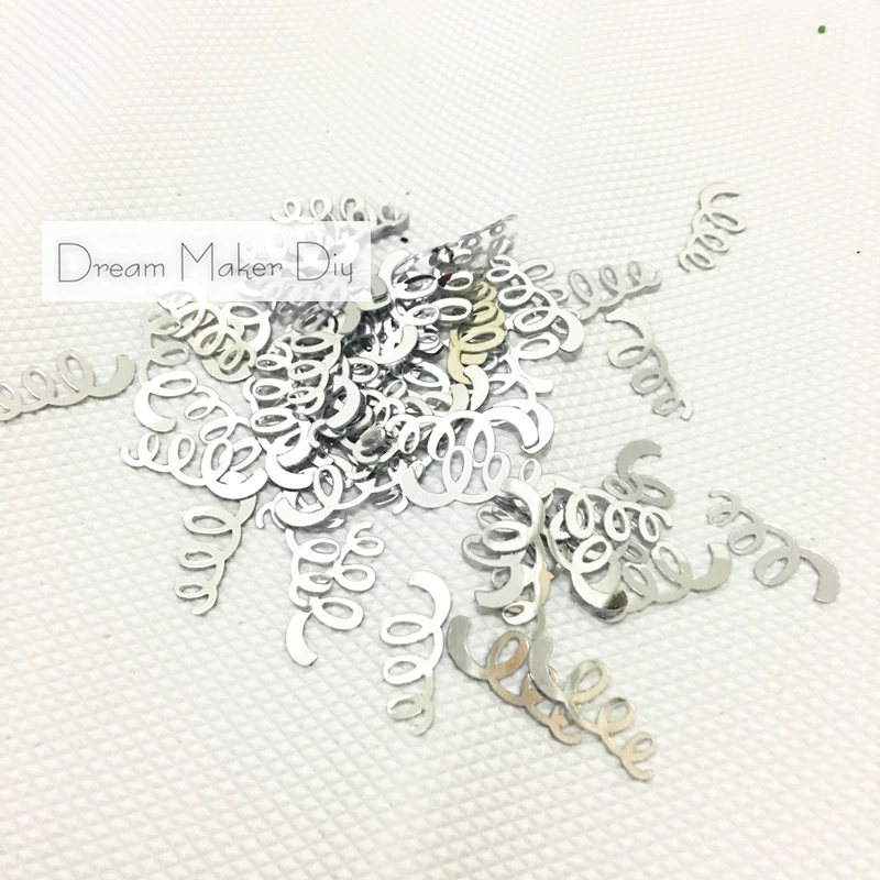 2000 шт./лот зигзаг спиральная форма свободные блестки ручной работы пайетки 16*18 мм