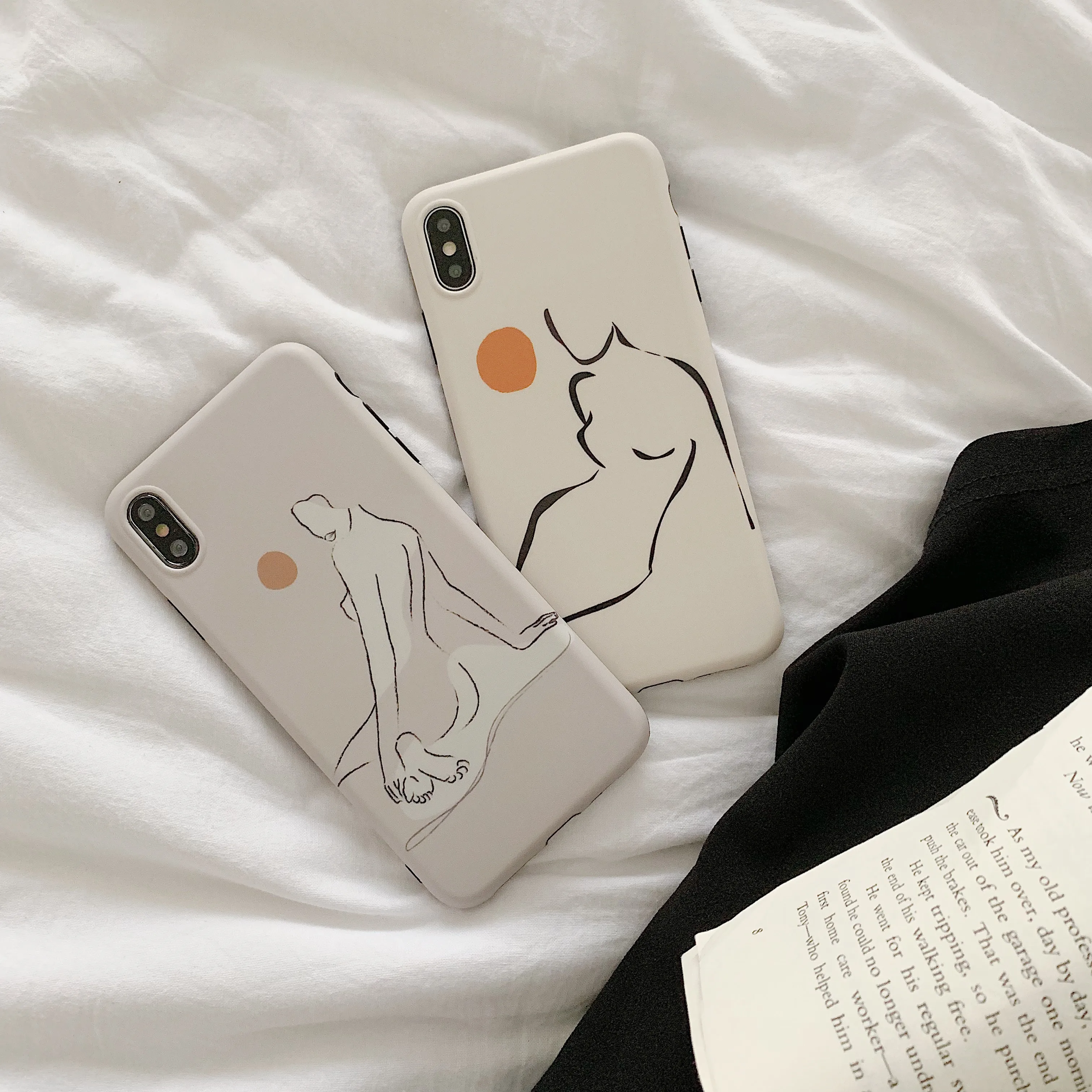 Силиконовый чехол для iphone 7 8 6 6S Plus с абстрактным рисунком девочек Модный мягкий X